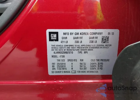 2021 Buick Encore Gx Fwd Select из США, поврежденный, VIN KL4MMDS25MB070710